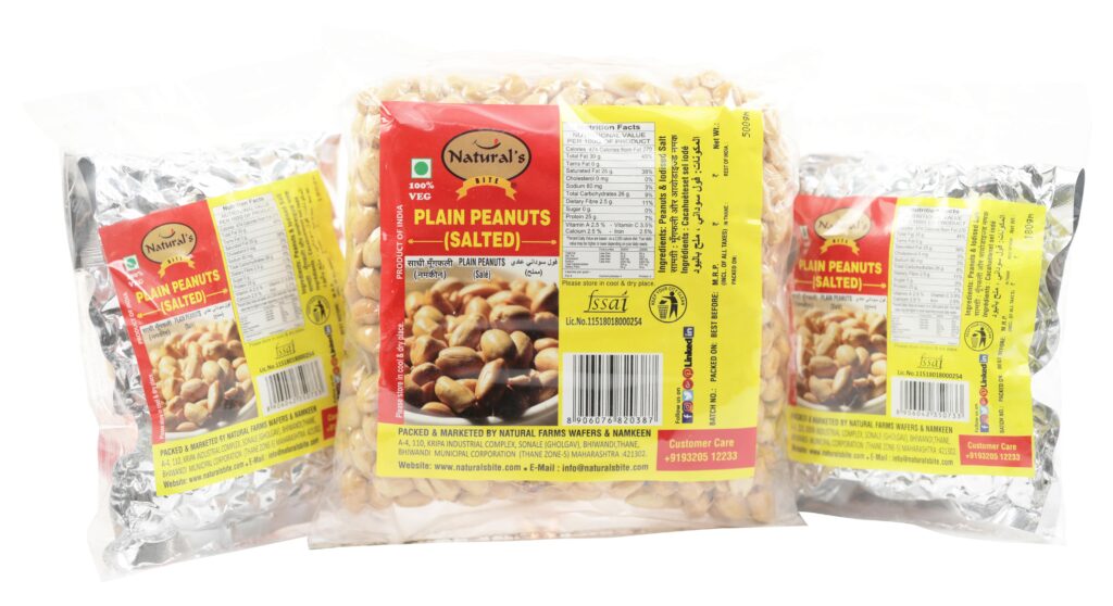 Salted Peanuts Vacuum Pack Naturals Bite